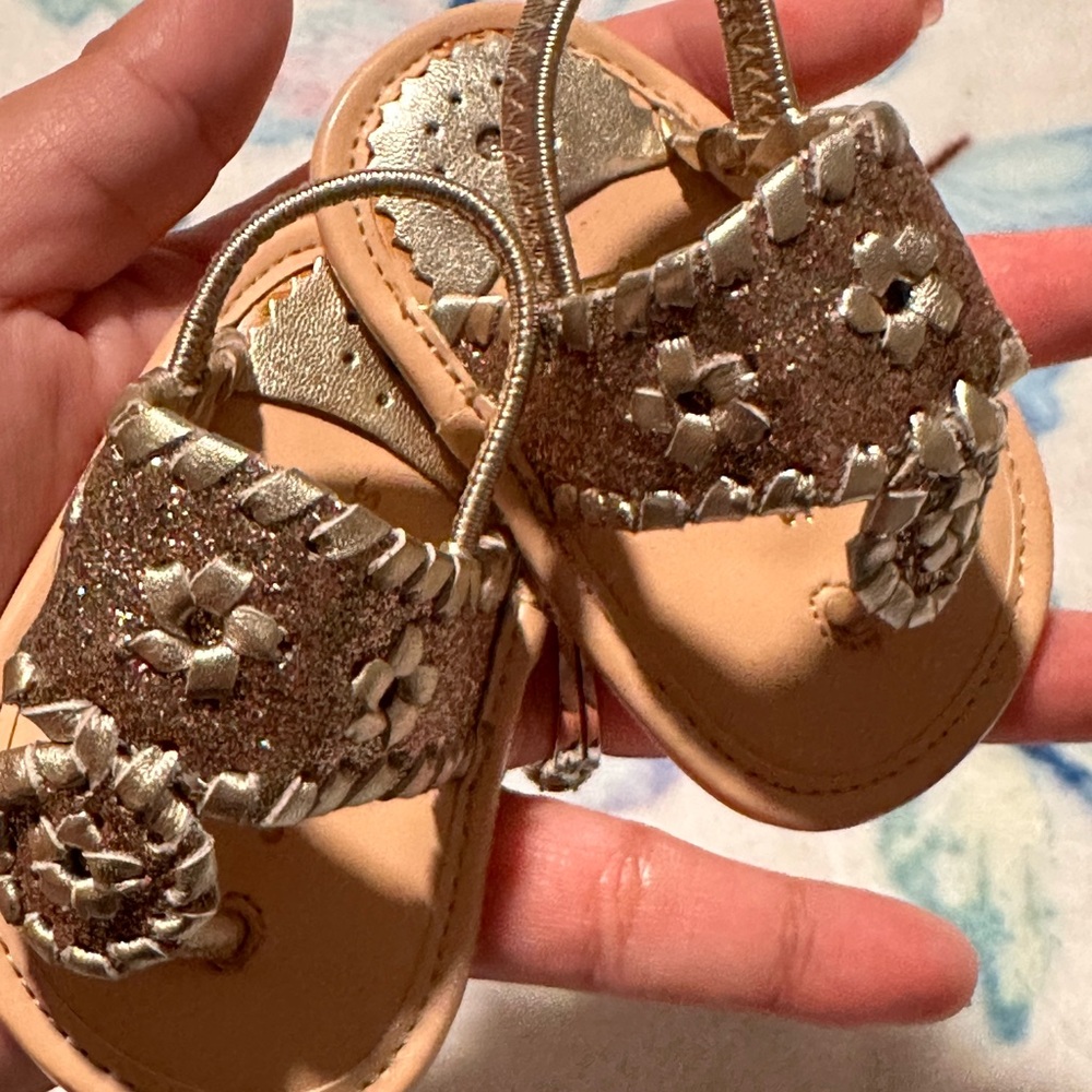 Glitter Baby Jack Rogers Sandals